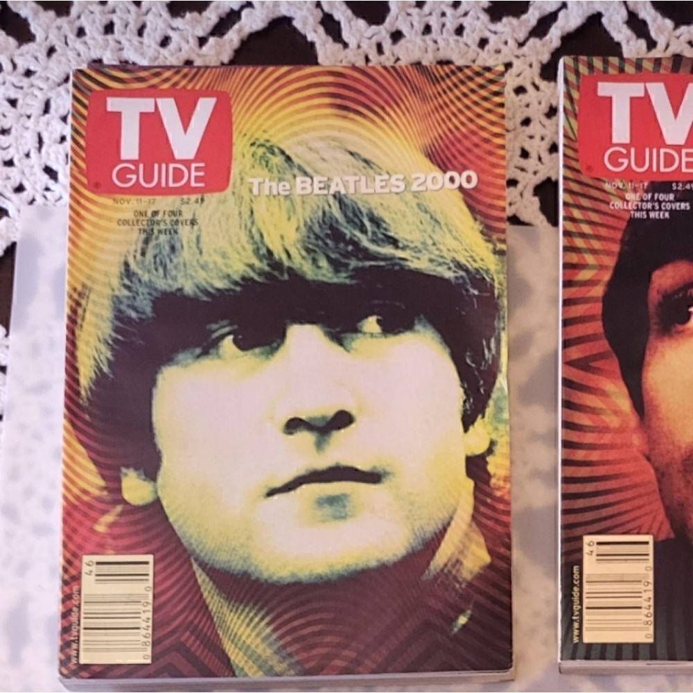 MINT! TV Guide The Beatles set of 4 covers,John,Paul, George,Ringo NOV 11 ,2000 - Picture 4 of 7